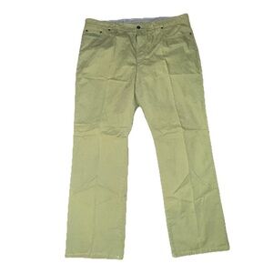 L.L.Bean Olive Green Chino Pants Mens 38x30 Straight Leg